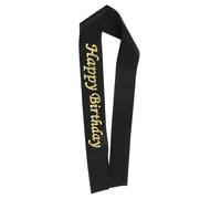 HEALLILY Écharpe Anniversaire Dorée Happy Birthday Pour Célébrations Accessoire Décoratif Satin Pour Femmes Et Souvenir Festif Confortable