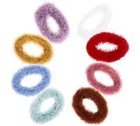 HEALLILY Élastiques à Cheveux pour Tout-petits en Peluche, Lot de 8 Pièces, Légers et Décoratifs, Usage Quotidien et Toutes Activités