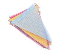 HEALLILY Fanions Triangulaires Multicolores Guirlande De Drapeaux Décoratifs Tissu Pour Fête Anniversaire Mariage Banderole Suspendue Colorée Pour Intérieur Et Extérieur