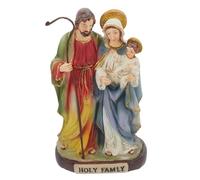 HEALLILY Figurine De La Sainte Famille Décoration Religieuse De Jésus - Figurine en Résine De La Vierge Saint Joseph Et l'enfant Jésus - Décoration De Noël pour La Maison Le