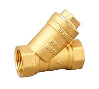 HEALLILY Filtre en laiton de type Y simple résistant à la corrosion et léger pour l'élimination des impuretés de l'eau du système d'ingénierie de canalisation