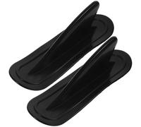 HEALLILY Gouvernail de Poupe de Bateau Gonflable Aileron de Requin Détachable 2 Pcs en PVC Noir pour Planche de Surf et Paddle, Fête