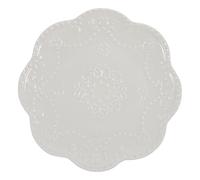 HEALLILY Grand plat à steak décoratif en céramique pour dîner, salade, barbecue, gâteau, assiette alimentaire multifonctionnelle, facile à nettoyer, design élégant pour les fêtes de famille et une