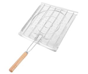 HEALLILY Grille- Multifonction Étagère de Table en Acier Inoxydable, Plaque Chauffante pour Barbecue et Nettoyage Facile, Adapté la Cuisson en Camping