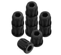 HEALLILY Inserts, Plastique 10 de Roulette en et Noir Douille de Pièces Solide Utilisation Facile, Accessoires pour Roulettes de Chaise de Bureau pour Meubles