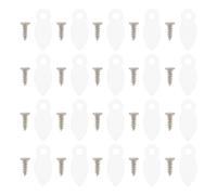 HEALLILY Kit de Fixation pour Tableaux Boutons Tournants en Plastique Blanc, Clips Faciles à Installer pour Accrocher des Photos Mur ou Cadres Faits Maison