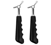 HEALLILY Levier de Sorbetière pour Machine à Glace, 2pcs, en Plastique et Métal, Facile à Nettoyer, Accessoire Portable pour Usage Familial
