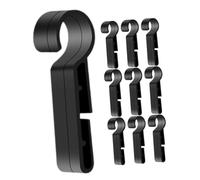 HEALLILY Lot de 10 clips légers pour casque avec prise en main sécurisée, faciles à installer, supports de lampe de poche pour cyclisme, randonnée, camping, compatibles avec les casques rigides et
