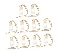 HEALLILY Lot de 10 flacons de parfum pour voiture, aromathérapie, décoration à suspendre pour intérieur, désodorisant, soulagement du stress et décoration élégante pour la maison et le bureau