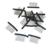 HEALLILY Lot De 10 Pinces Peigne Pour Perruque À 7 Dents Clips À Dents En Acier Pour Fixation De Dentelle Et Extensions De Cheveux Accessoires De Salon Pour Coiffure