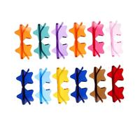 HEALLILY Lot de 14 lunettes de soleil sans monture en forme d'étoile - Légères et colorées - Accessoires de fête pour femme - Accessoire amusant pour enterrement de vie de jeune fille, anniversaire