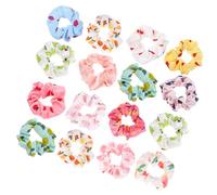 HEALLILY Lot de 16 Accessoires pour Cheveux Fruités en Tissu Coloré, Élastiques Décoratifs et Pratiques pour Filles, Adaptés Port Quotidien et Anniversaire Plusieurs styles