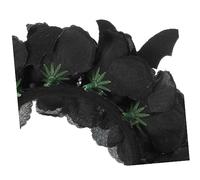 HEALLILY Lot de 2 bandeaux décoratifs d'Halloween avec chauve-souris noire et rose pour adultes, accessoires de cosplay et accessoires photo