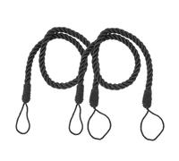HEALLILY Lot de 2 embrasses de rideaux tressées décoratives chics pour rideaux - Boucles de cordon solides pour salon, chambre à coucher, cuisine, bureau - Accessoires de draperie de fenêtre faciles à
