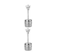 HEALLILY Lot de 2 passoires à thé réutilisables en acier inoxydable résistant à la chaleur Outil de filtre à thé en vrac Pratique Gadget de cuisine et cadeau