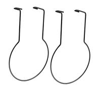 HEALLILY Lot de 2 porte-chapeaux de voiture pour pick-up et camion en fer robuste pour casquettes de baseball, installation facile, aucun outil nécessaire