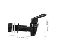 HEALLILY Lot de 2 robinets de distributeur d'eau réutilisables de rechange pour bouteilles de vin en verre, robinet pour glacières et carafes à boissons, installation facile, robinet d'eau pivotant