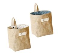HEALLILY Lot de 2 sacs à suspendre pour dortoir, pochette de rangement murale pour organiser chaussettes, cosmétiques, beau design pour porte, mur, espace