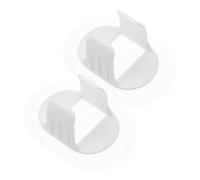 HEALLILY Lot de 2 supports de tuyaux en PVC auto-adhésifs pour tuyaux de machine à laver et climatiseur, sans perçage, supports muraux en PVC pour carrelage et lisse