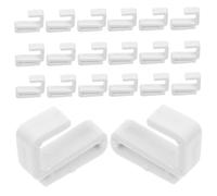 HEALLILY Lot de 20 crochets en forme de S en plastique robuste pour accrocher des clous - Installation facile - Construction solide pour une charge sûre - Polyvalents pour ustensiles de cuisine