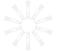 HEALLILY Lot de 20 poulies verticales pour store - Pièces de rechange - Faciles à installer et à enlever - Compatibles avec divers rails de rideaux - Blanc