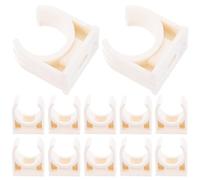 HEALLILY Lot de 200 Colliers en Pvc Forme en U pour Support de Tube Mural, Pinces Solide pour Électricien, Accessoires de Plomberie Légers et Faciles à Installer
