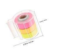 HEALLILY Lot de 3 rouleaux de notes adhésives multifonctions avec distributeur, ruban adhésif pour bureau et maison, bloc-notes pour scrapbooking et rappel