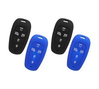 HEALLILY Lot de 4 coques de protection en silicone pour télécommande intelligente, antidérapantes, avec ouvertures précises pour une transmission complète du signal, résistant aux chutes et à l'usure