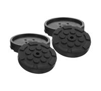 HEALLILY Lot de 4 Patins de Levage en Caoutchouc Antidérapants pour Cric de Plancher, Support Stable et Compatible Équipements de Levage Noir