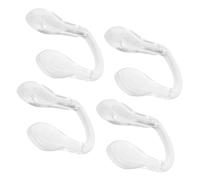 HEALLILY Lot de 4 plaquettes de nez en silicone transparent antidérapant et confortable pour lunettes de soleil