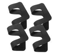 HEALLILY Lot De 4 Supports D'Ailerons pour Planche À Pagaie Patchs D'Ailerons en PVC Robuste Plaque De Base D'Aileron Sup Coussinet Adhésif pour Aileron De Planche À Pagaie