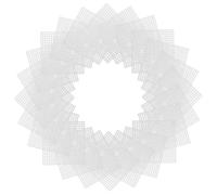 HEALLILY Lot de 40 mailles en plastique blanc pour loisirs créatifs, point de croix et projets de patchwork