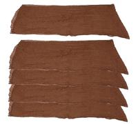 HEALLILY Lot de 5 chemins de table en étamine, style rustique romantique, plissé, gaze transparente, style rustique pour anniversaire, fête prénuptiale et fête de fête