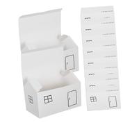 HEALLILY Lot de 50 boîtes à bonbons pliables en papier en forme de maison pour fêtes, friandises de mariage, fêtes, pâtisseries, décorations d'anniversaire, design compact et robuste