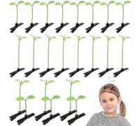 HEALLILY Lot de 50 pinces à cheveux en forme de germe de haricot, adorables épingles à cheveux pour décoration de cheveux unique et pratique pour les fêtes scolaires et le style quotidien
