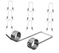 HEALLILY Lot de 6 petits ressorts de torsion en acier inoxydable pour couvercle de poubelle avec élasticité améliorée et fonctionnement stable, facile à installer