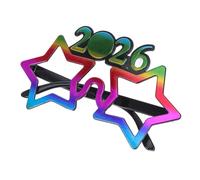 HEALLILY Lunettes de fête amusantes pour fêtes Nye - Accessoires créatifs pour photomaton - Design arc-en-ciel pour des moments mémorables