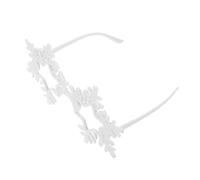 HEALLILY Lunettes de fête légères et creuses en forme de flocon de neige pour l'hiver, bal masqué, carnaval, accessoires de fête pour homme et femme