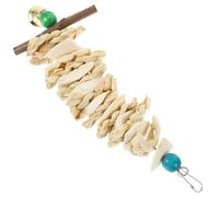 HEALLILY Mâcher en Os de Seiche pour Perroquets Clochette, Accessoire pour Cage D'oiseau, Décoration de Calcium pour Animaux Plusieurs Styles