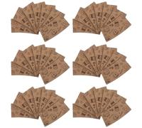 HEALLILY Manchons Lot de 50 en Papier Kraft Ondulé 280-500 Ml, Anti-brûlure Résistante à L'usure pour Tasses à Café et Eau pour Bureaux et Réunions Décontractées