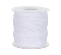 HEALLILY Mèche Bobine de Bougie en Coton Végétale Blanc Ronde pour Cire d'abeille, Allumage Facile, Compatible de 200ft et Fabrication de Bougies DIY