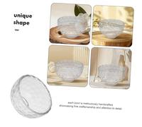 HEALLILY Mini bol en cristal transparent multifonction pour fruits, collations, desserts et offres rituelles, petit plateau rond avec aspect luxueux et surface facile à nettoyer