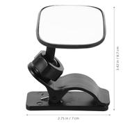 HEALLILY Miroir pour Siège Auto Dos la Route en Plastique et Verre Noir, Rétroviseur Intérieur Sécurisé pour Parents Garantissant une Conduite Sûre et Pratique