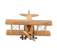 HEALLILY Modèle d'avion en bois vintage rétro pour décoration de bureau, centre de table, décoration à suspendre au plafond pour les amateurs d'aviation