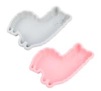 HEALLILY Moules à Gâteau Couleur Aléatoire Forme Alpaga en Silicone Lot de 2 Résistants la Chaleur et Lavables, Créative