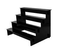 HEALLILY Organisateur De Parfum Noir à Étagères Support De Cosmétiques pour Vanité Rangement Polyvalent pour Lotion Et Maquillage Présentoir De Salle De Bain