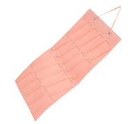 HEALLILY Organisateur Mural Pochette de Rangement Suspendue en Feutre Rose, Gain de Place pour Bijoux et Barrettes à Cheveux pour Chambre de Filles