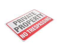 HEALLILY Panneau D'avertissement de Terrain Privé Panneau de Signalisation Solide en Aluminium Léger Bords Arrondis, Surface sans Bavures, pour Cours et Parcs