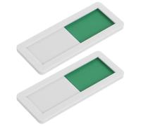 HEALLILY Panneau de Confidentialité Coulissant 2pcs Blanc en Acrylique Évitant Perturbations pour Porte de Bureau Bâtiments Publics et Médicaux