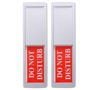 HEALLILY Panneaux de Confidentialité Magnétiques Indicateurs Coulissants Usage Pratique Lot de 2 en Aluminium Argenté Bureau pour Toilettes et Bureaux